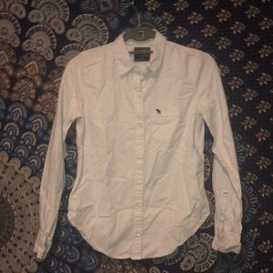 White button down long sleeve shirt